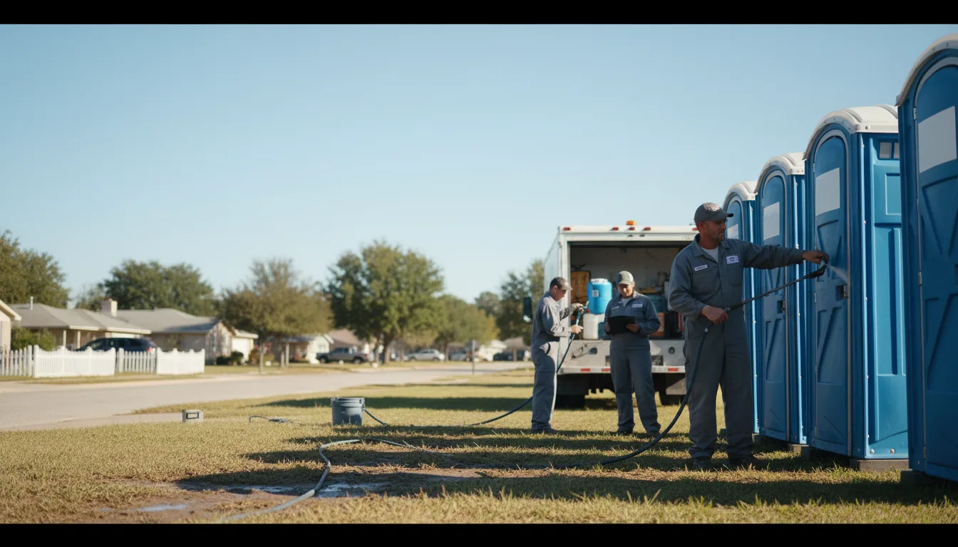 Long-Term Portable Toilet Rental in Dozier, AL near me
